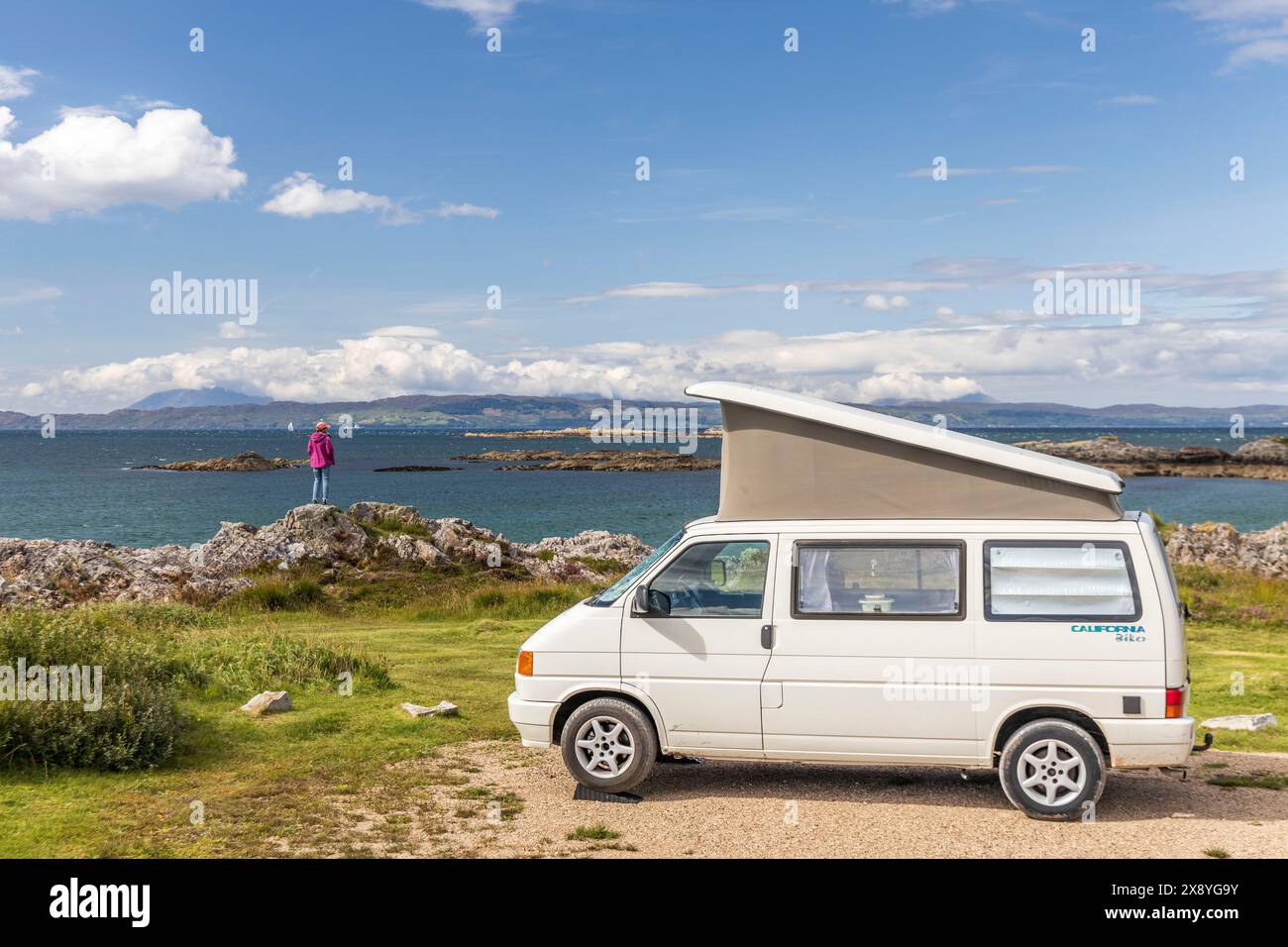 Regno Unito, Scozia, Highland, Arisaig, Traigh Bay Foto Stock