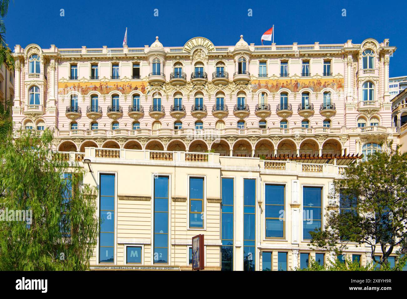 Principato di Monaco, Monaco, Monte Carlo, Societe des Bains de Mer de Monaco, Hotel Hermitage Foto Stock