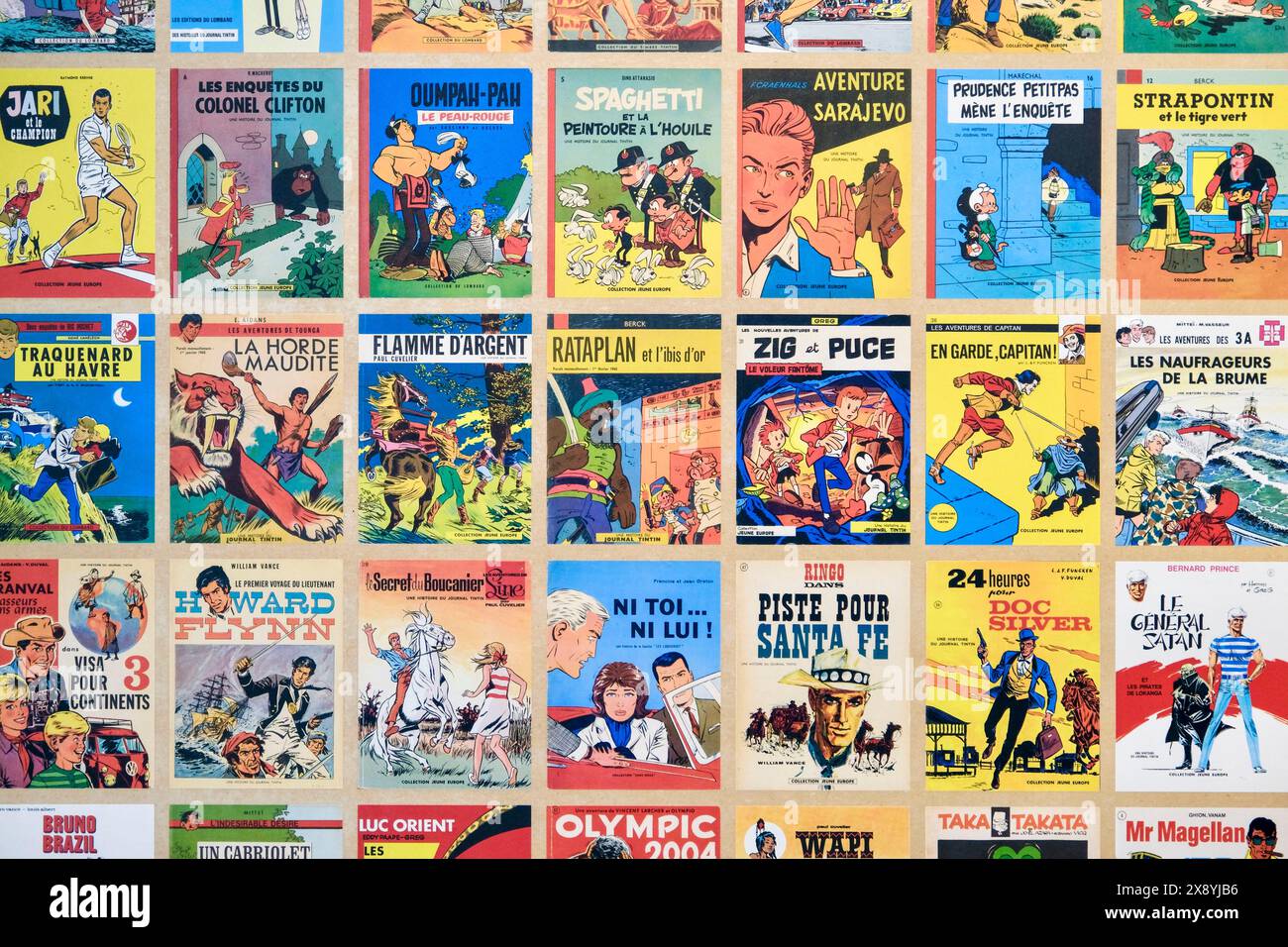 Belgio, Bruxelles, Belgian Comic Strip Center o Comic Strip Museum Foto Stock