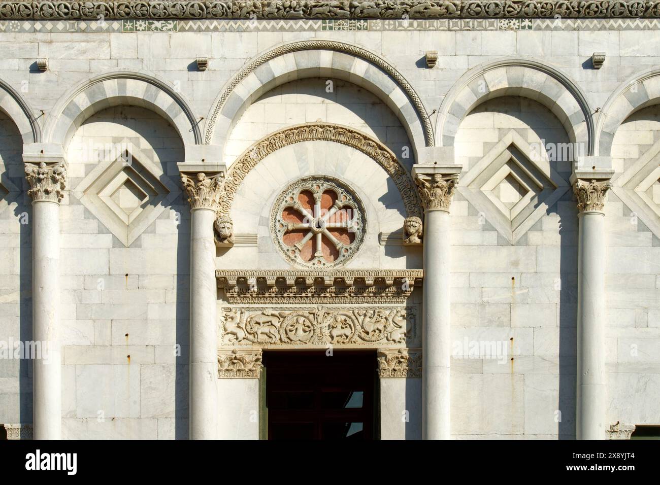 L'Italia, Toscana, Lucca, Piazza San Michele, Chiesa di San Michele in Foro Foto Stock