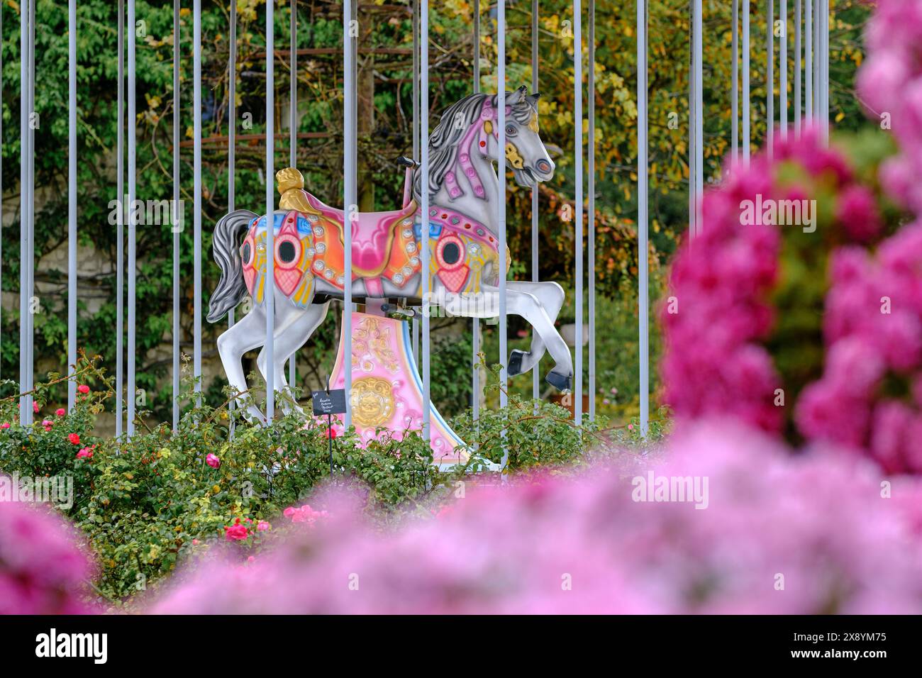 Francia, Touraine, Indre et Loire, Lémeré, castello di Rivau XV secolo, sempre e ancora (2009) dall'artista Pierre Ardouvin Foto Stock