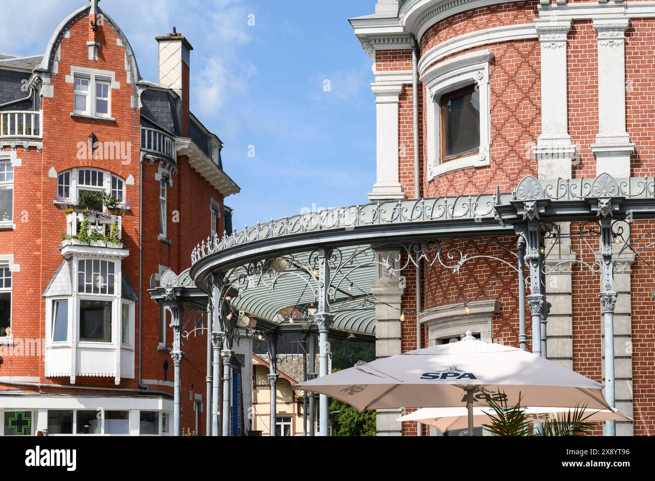 Belgio, Vallonia, provincia di Liegi, città di Spa, Royale streetr Foto Stock