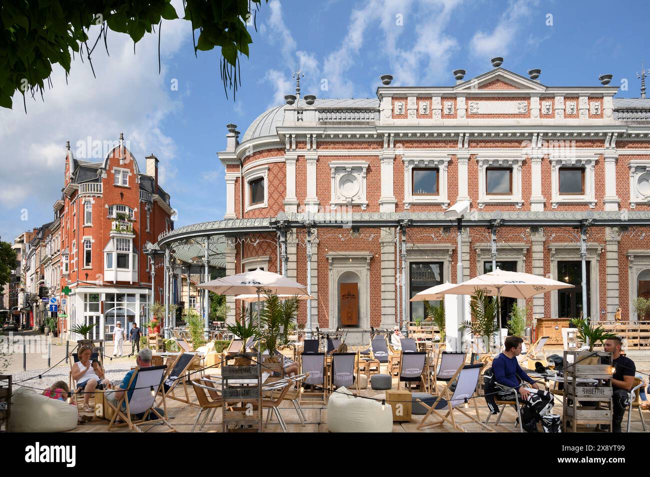 Belgio, Vallonia, provincia di Liegi, città di Spa, Royale streetr Foto Stock