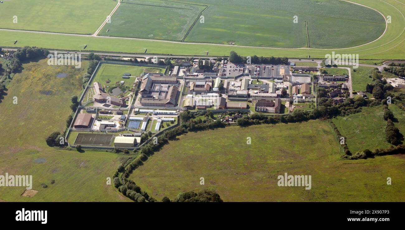 Vista aerea della prigione HMP di Wetherby Foto Stock