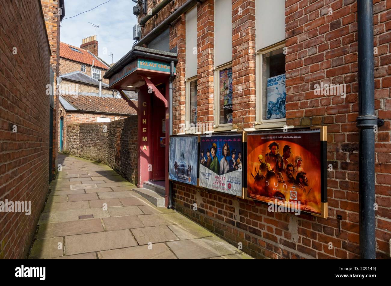 L'esterno indipendente del Palace Cinema picturehouse si trova nel centro della città di Malton North Yorkshire Inghilterra Regno Unito Gran Bretagna Foto Stock