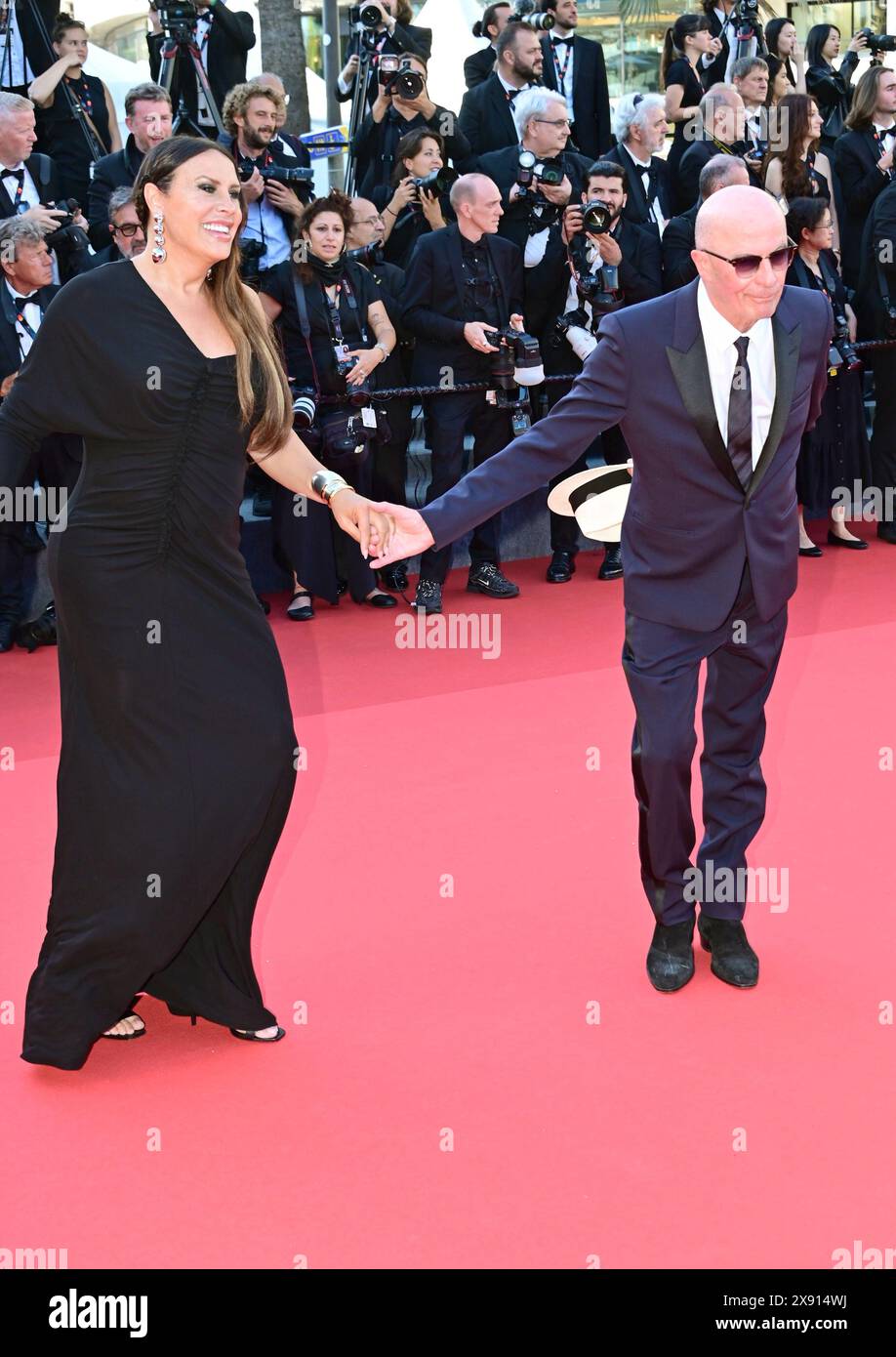 Karla Sofia Gascon, Jacques Audiard cerimonia di chiusura 77° Festival di Cannes 25 maggio 2024 crediti: Jacky Godard/Photo12 Foto Stock