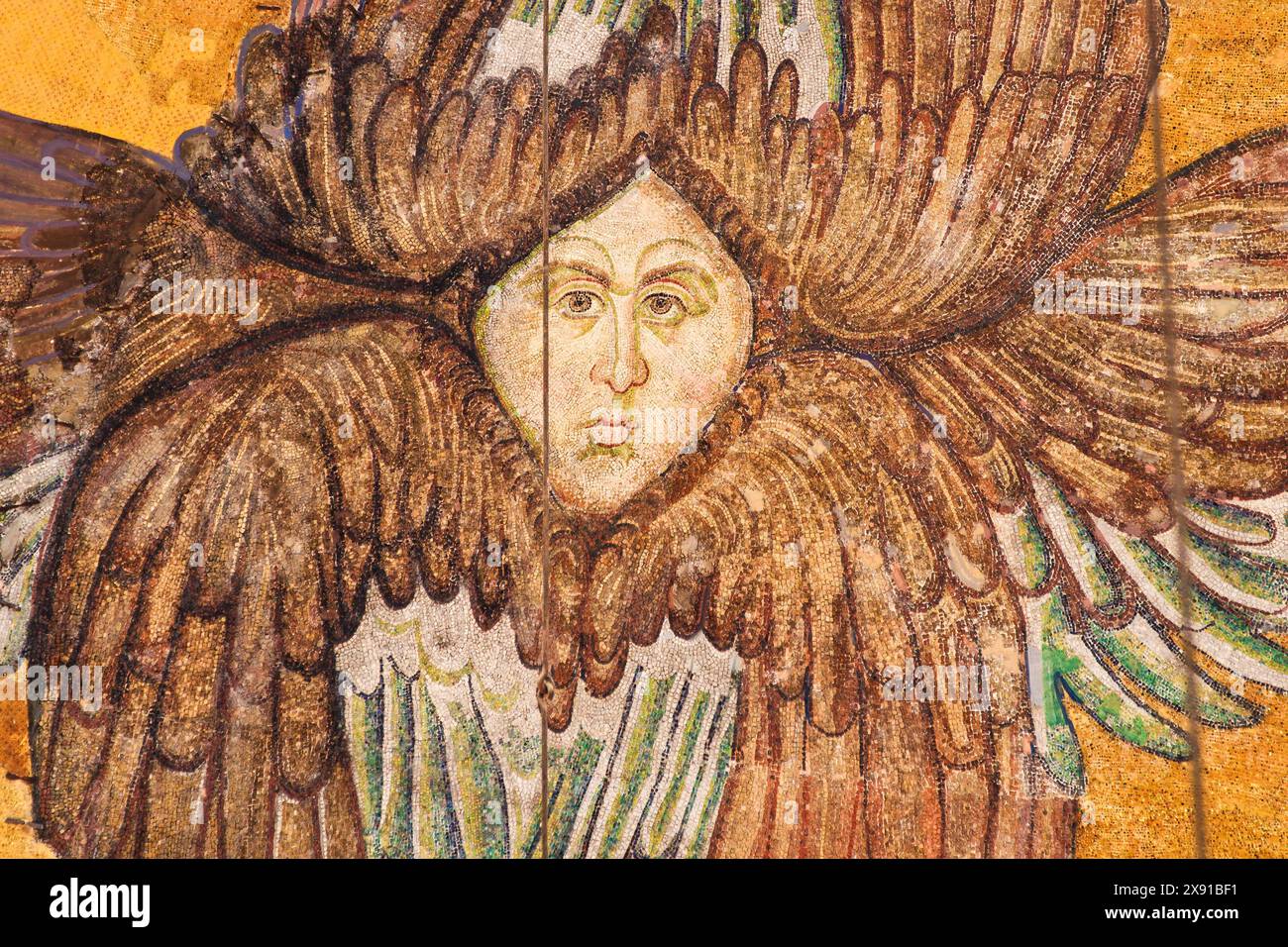 Angel Seraphim, Santa Sofia, Chiesa della Santa Sapienza, vi secolo. Sultanahmet. Istanbul, Turchia Foto Stock