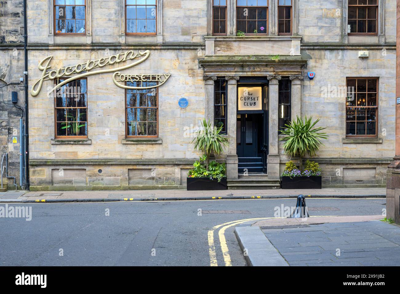 The Corset Club LGBTQI+ cocktail Lounge and Show Bar, Merchant City, Virginia Street, Glasgow, Scozia, Regno Unito, Europa Foto Stock