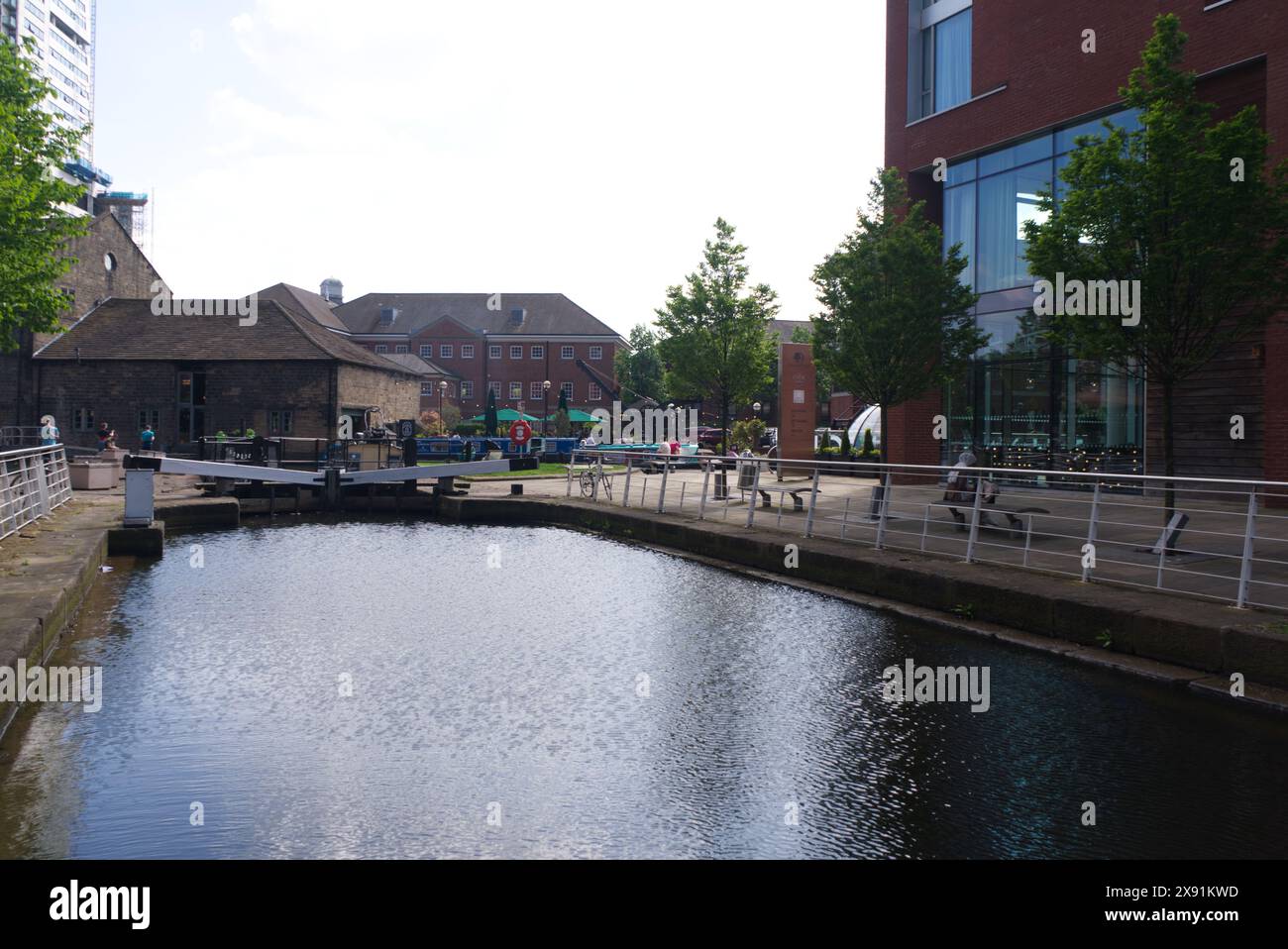 Granary Wharf, Leeds, Yorkshire, Regno Unito Foto Stock