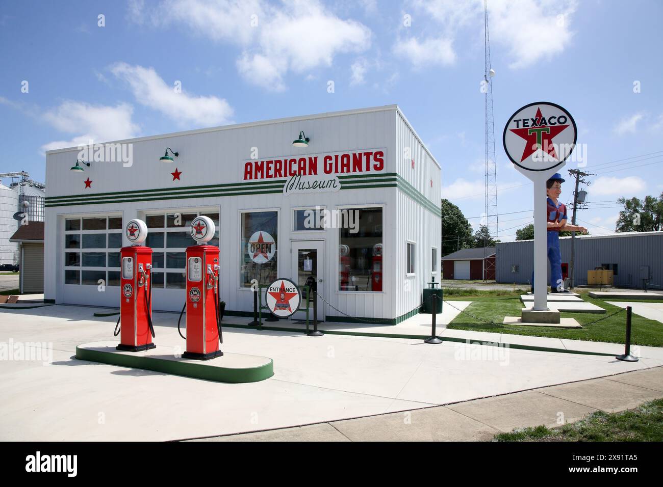 American Giants Museum nel centro di Atlanta, Illinois Foto Stock