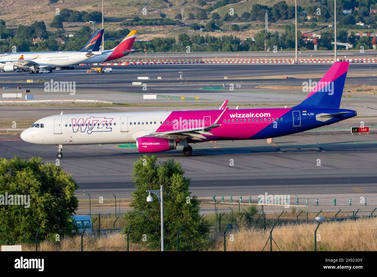 Airbus A321 aereo di linea della compagnia aerea Wizz Air Foto Stock