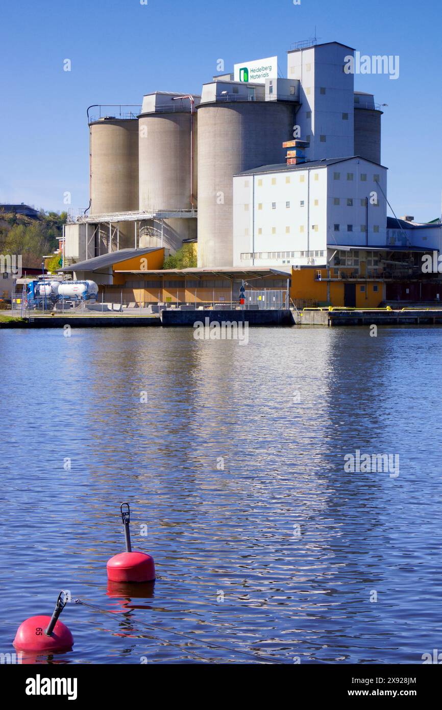Heidelberg Materials, che produce e vende materiali e prodotti per l'industria edile, Stoccolma - Svezia Foto Stock