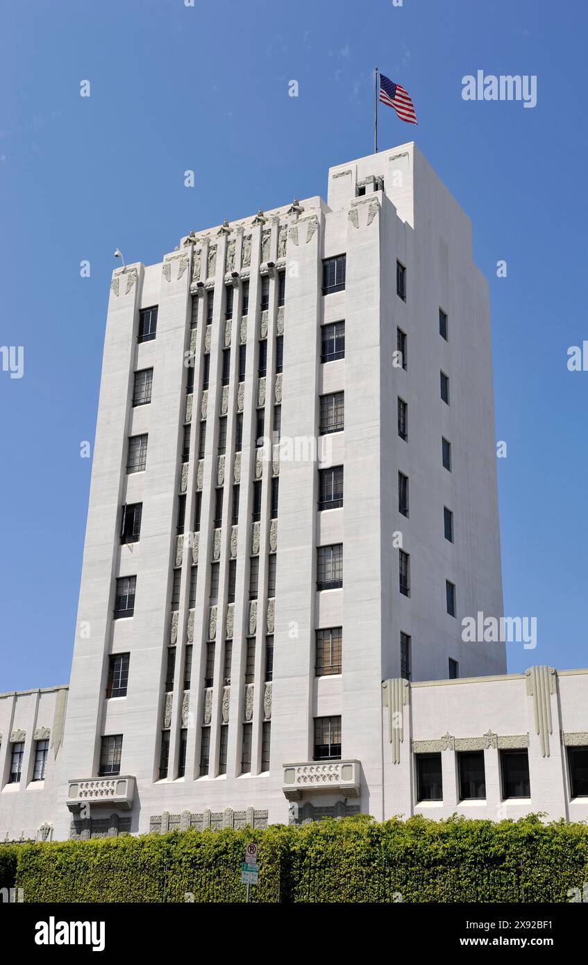 Art Deco, architettura, Buiilding, Hollywood, Los Angeles, California, Stati Uniti Foto Stock