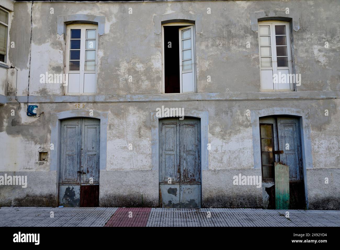 Facciata a Boveda, Lugo, Spagna Foto Stock
