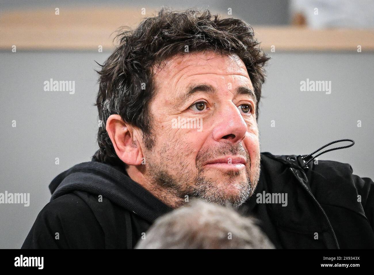 Patrick BRUEL durante la seconda giornata del Roland-Garros 2024, ATP e WTA Grand Slam il 27 maggio 2024 allo stadio Roland-Garros di Parigi, Francia Foto Stock