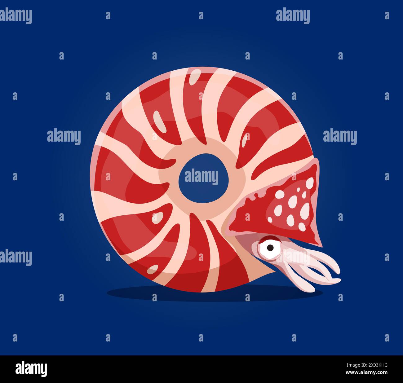 Animali marini in caratteri subacquei, lettera Q come personaggio dei cartoni animati delle seppie, alfabeto vettoriale sottomarino. Font degli animali marini e caratteri ABC dell'oceano di seppie divertenti a forma di lettera Q per il tipo sottomarino Illustrazione Vettoriale