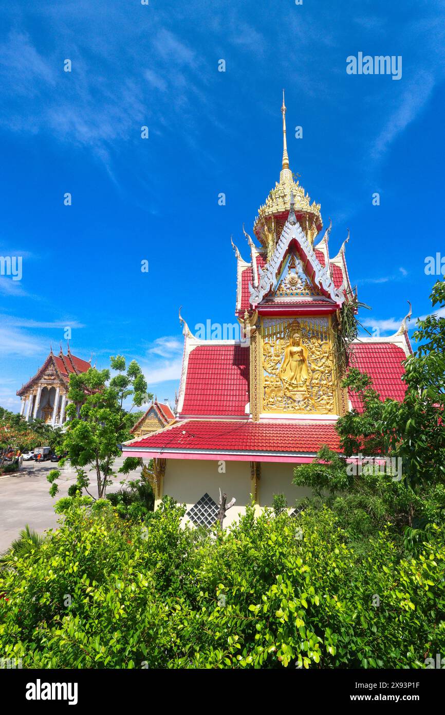 Tempio Wat Sri Waree noi, Samut Prakan, Thailandia Foto Stock