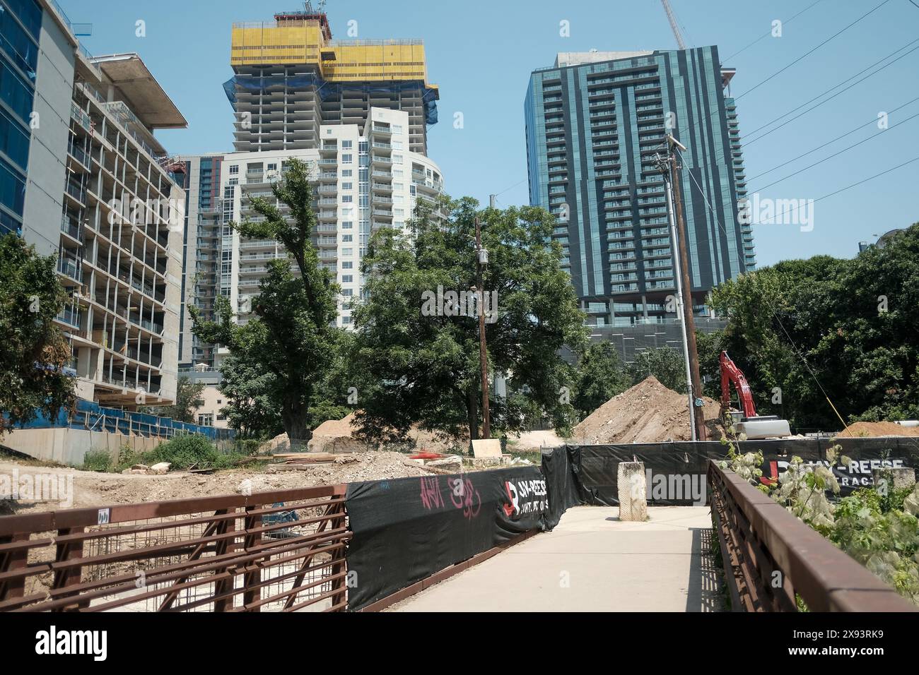 Sviluppo Riverside ad Austin, Texas Foto Stock