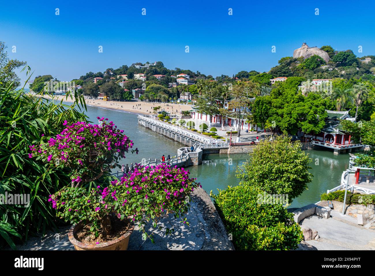 Giardino di Shuzhuang, insediamento internazionale di Kulangsu, sito patrimonio dell'umanità dell'UNESCO, Xiamen, Fujian, Cina, Asia Foto Stock