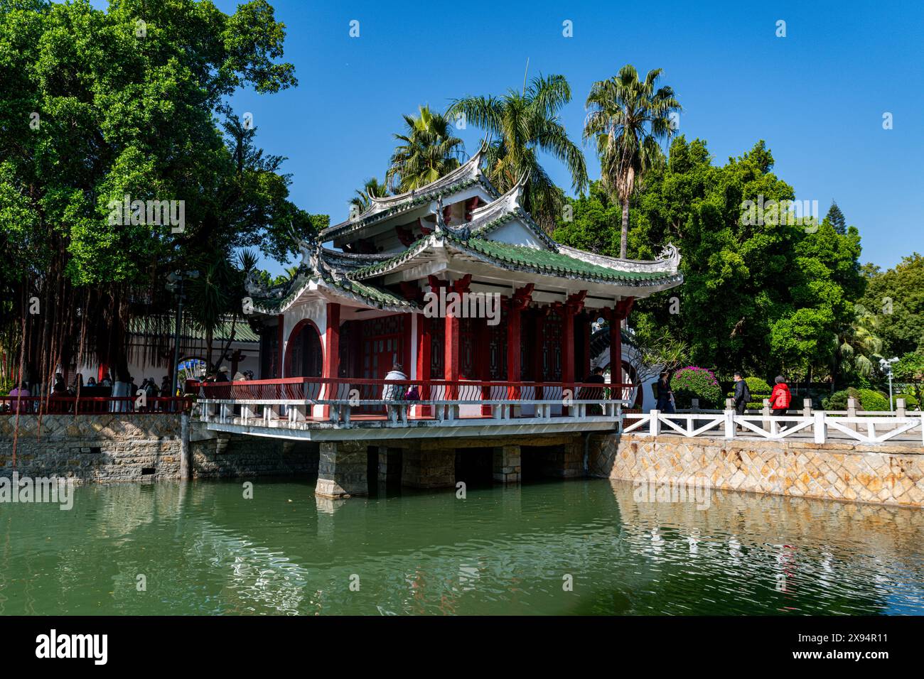 Giardino di Shuzhuang, insediamento internazionale di Kulangsu, sito patrimonio dell'umanità dell'UNESCO, Xiamen, Fujian, Cina, Asia Foto Stock
