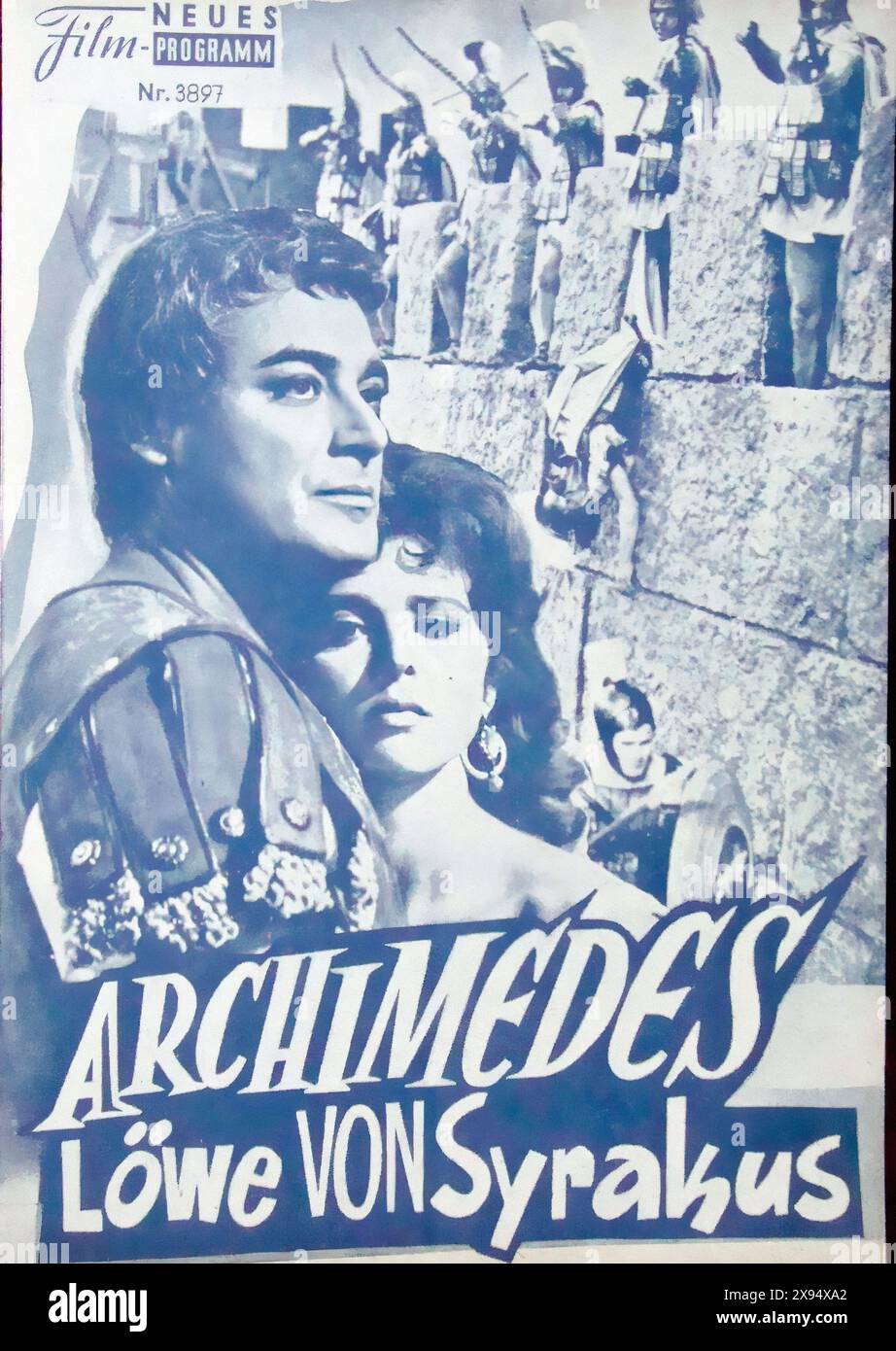 ASSEDIO DI SIRACUSA (1960) 005 - poster cinematografico tedesco d'epoca Foto Stock