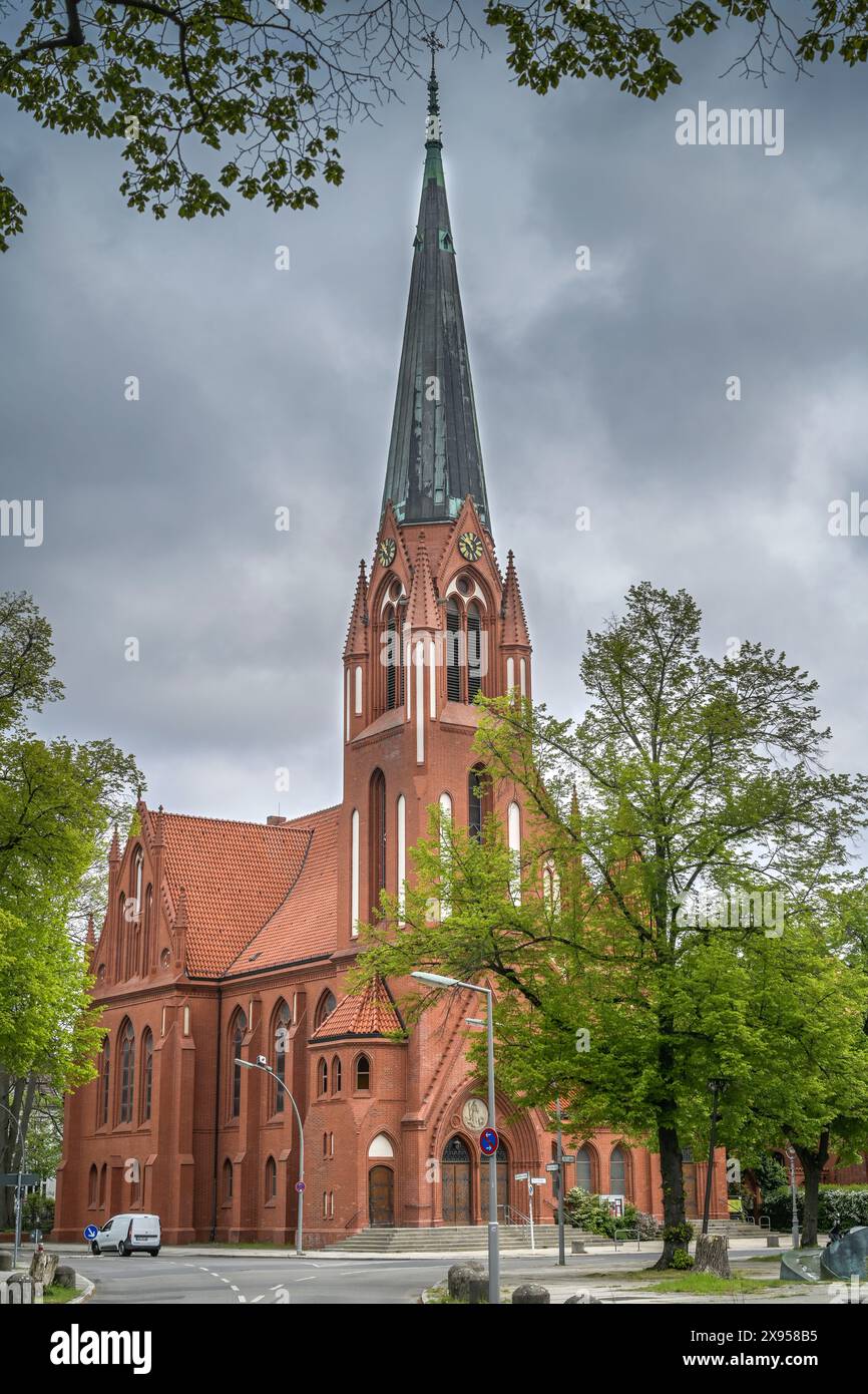 Pauluskirche, Kirchstraße, Zehlendorf, distretto di Steglitz-Zehlendorf, Berlino, Germania, Pauluskirche, Kirchstraße, Zehlendorf, Bezirk Steglitz-Zehlendor Foto Stock