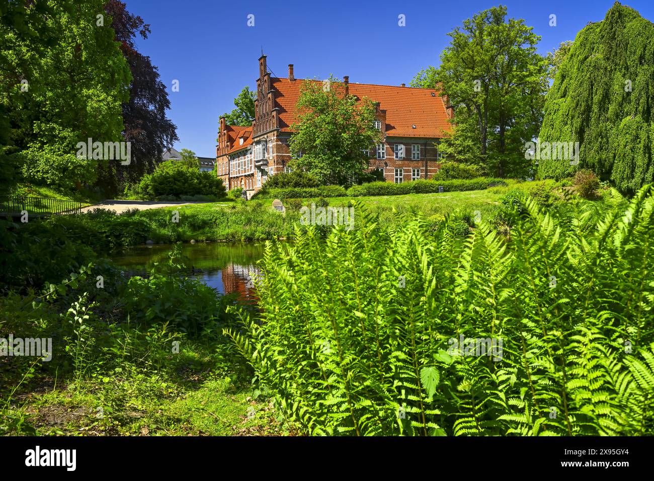 Bergedorfer Schloss ad Amburgo, Germania Foto Stock