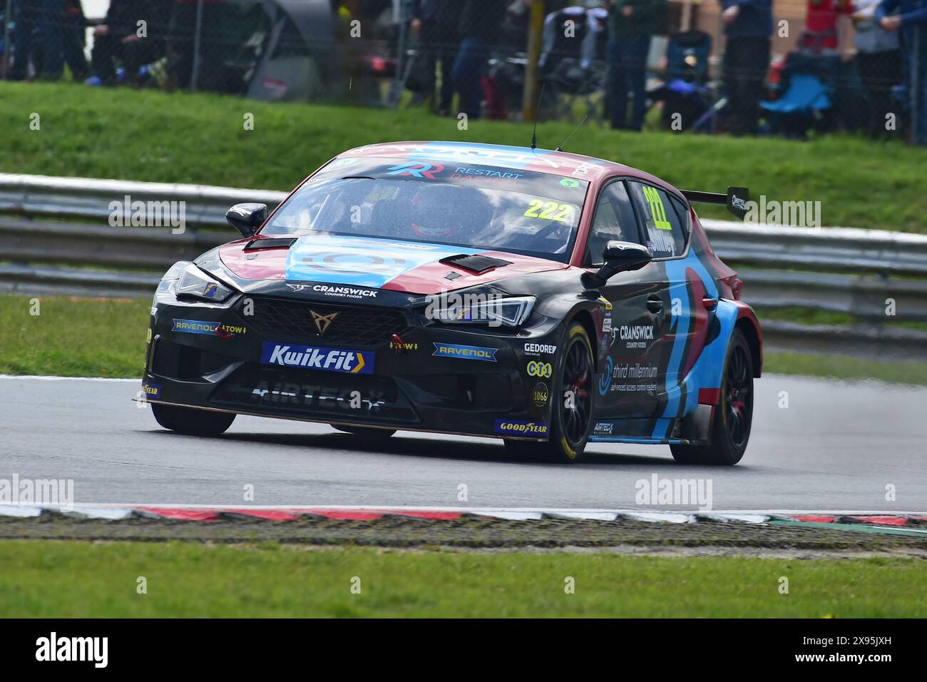 Chris Smiley, Cupra Leon, Restart Racing, BTCC, British Touring Car Championship, ottavo round della stagione 2024, Snetterton, Norwich, Norfolk, Englan Foto Stock