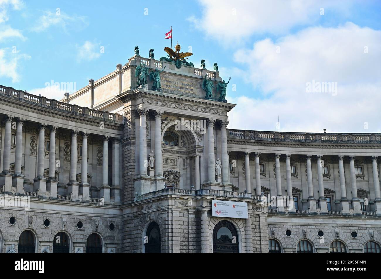 Palazzo Hofburg, la residenza invernale degli Asburgo in Austria Foto Stock