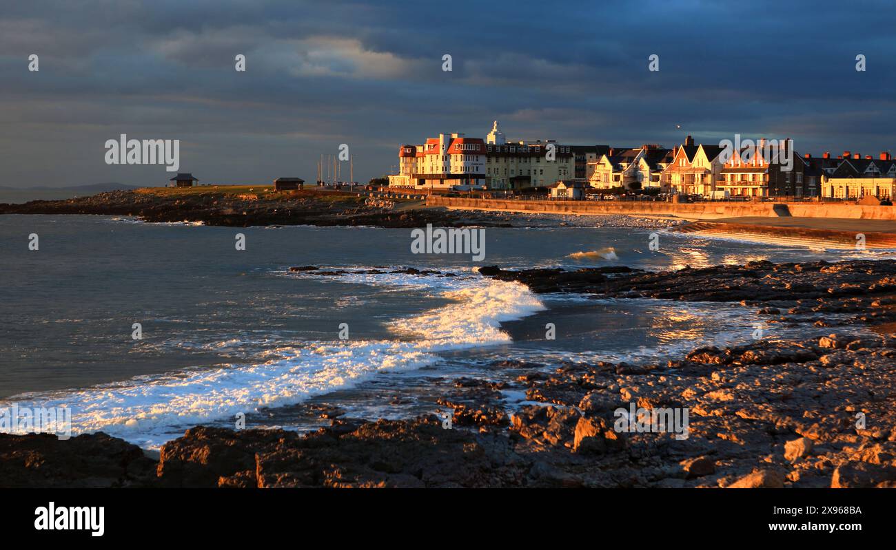 Porthcawl, tardo pomeriggio invernale, Mid Glamorgan, Galles del Sud, Regno Unito, Europa Foto Stock