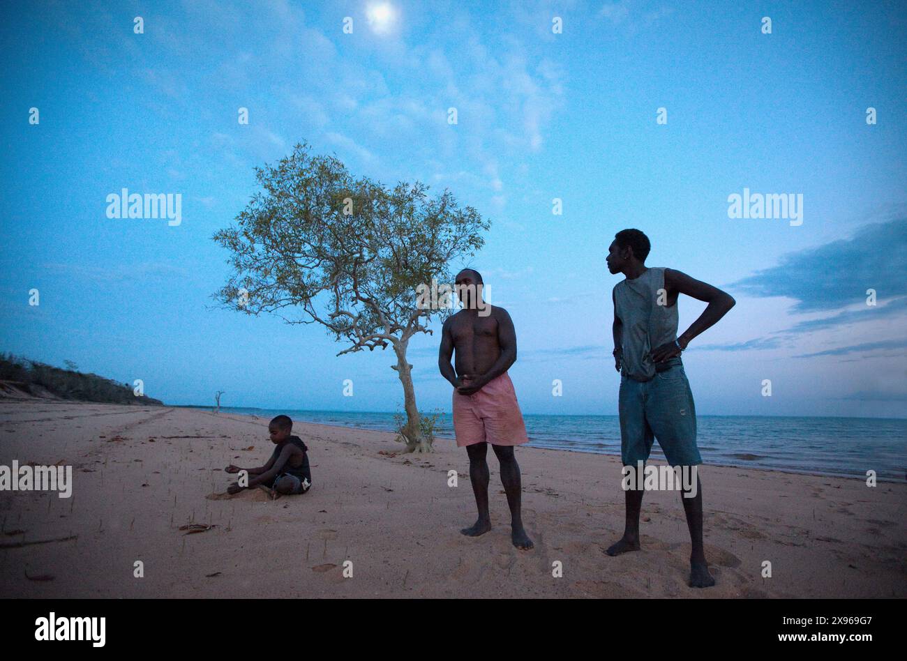 Aboriginal Dreamtime, tempo di storia culturale a Nyinyikay Homeland, East Arnhem Land, Northern Territory, Australia, Pacifico Foto Stock