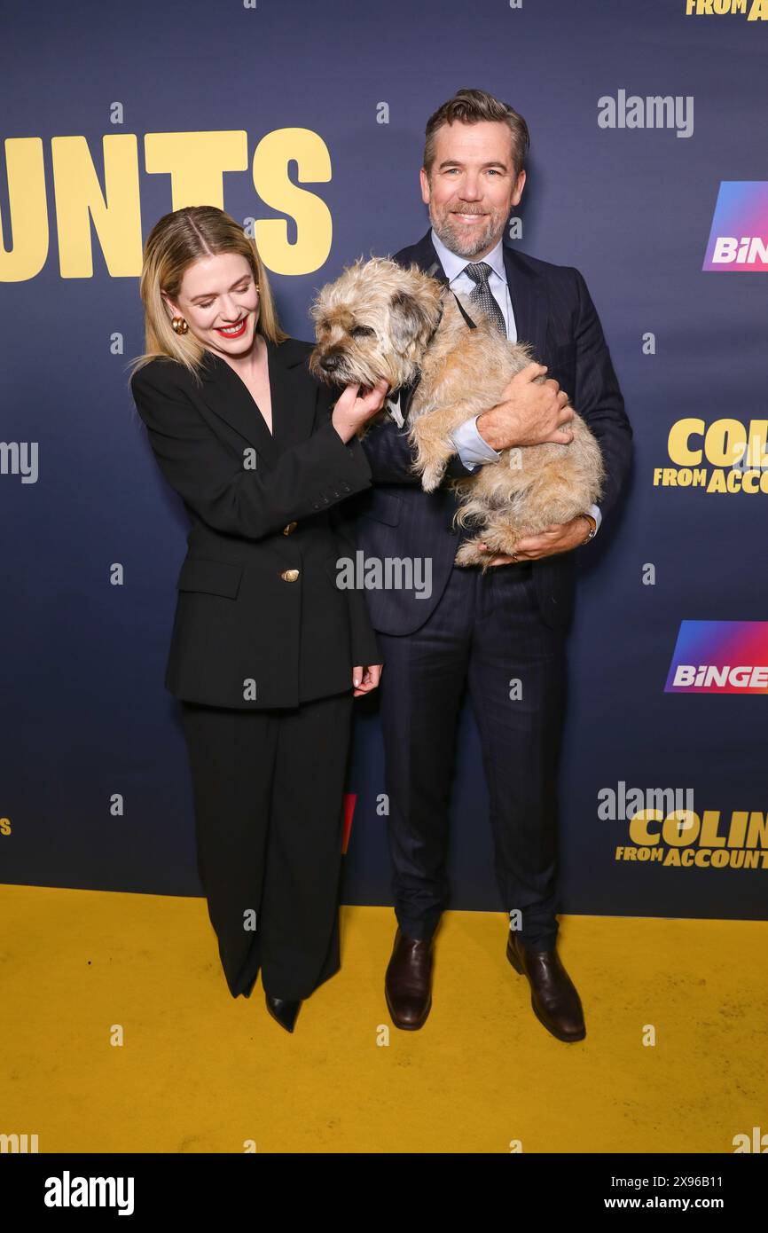 29 maggio 2024: HARRIET DYER, COLIN e PATRICK BRAMMALL partecipano alla prima mondiale "Colin from Accounts Season 2" al Factory Theatre il 29 maggio 2024 a Sydney, NSW Australia (Credit Image: © Christopher Khoury/Australian Press Agency via ZUMA Press Wire) SOLO PER USO EDITORIALE! Non per USO commerciale! Foto Stock