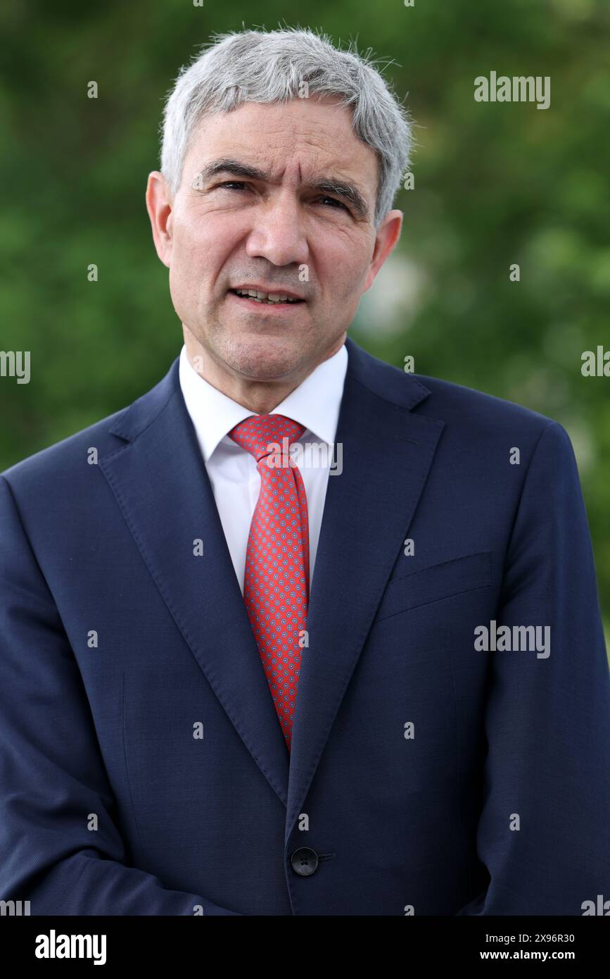 Il Prof. Dr. Stephan Harbarth, Presidente della Corte costituzionale federale, partecipa al Festival della democrazia (Demokratiefest), Dialogforum, 29.5,24, Foto Stock