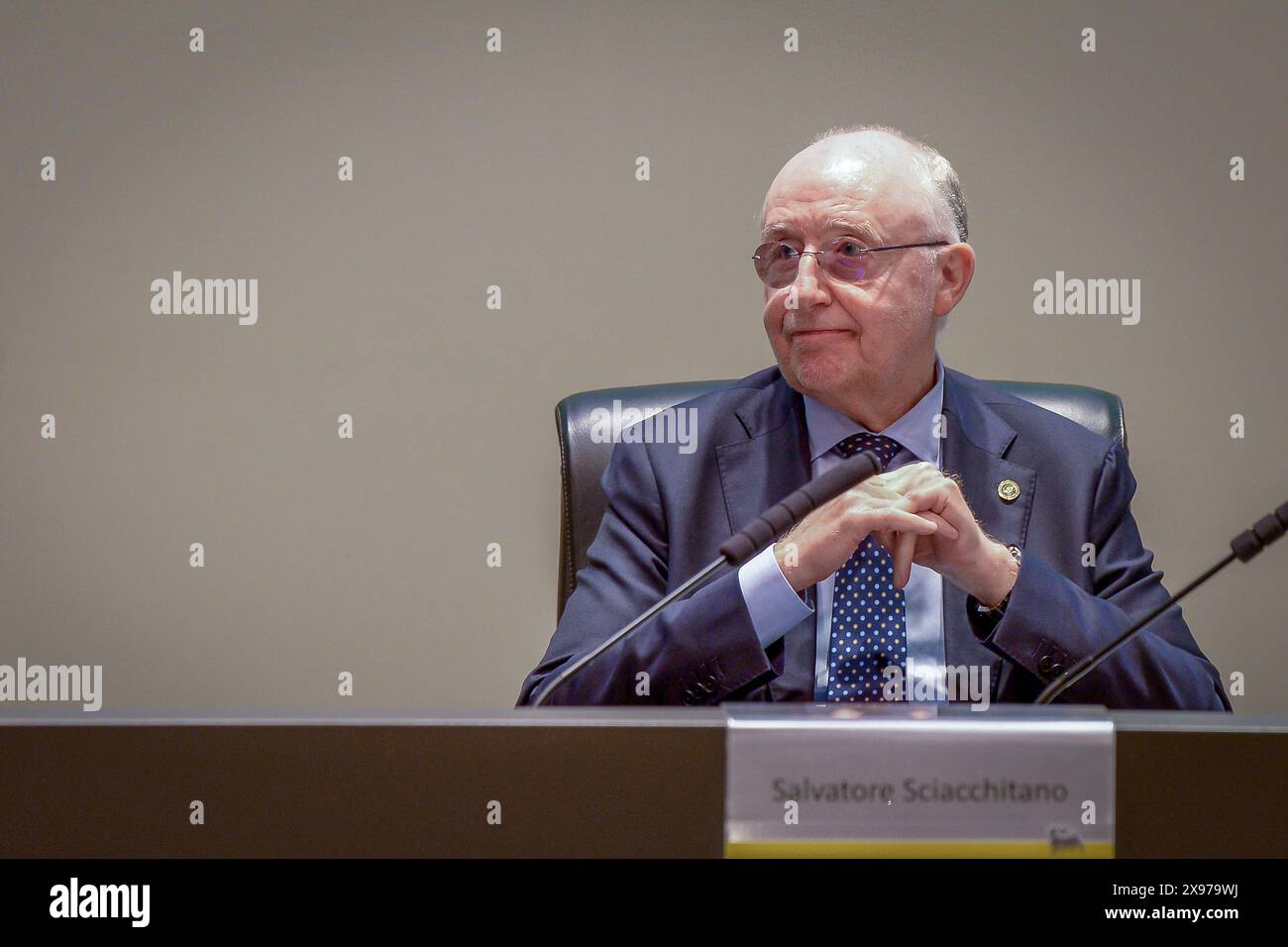 Roma, Italia. 29 maggio 2024. Il Presidente dell'ICAO (International Civil Aviation Organization) Salvatore Sciacchitano ICAO (International Civil Aviation Organization) Presidente Salvatore Sciacchitano credito: Independent Photo Agency/Alamy Live News Foto Stock