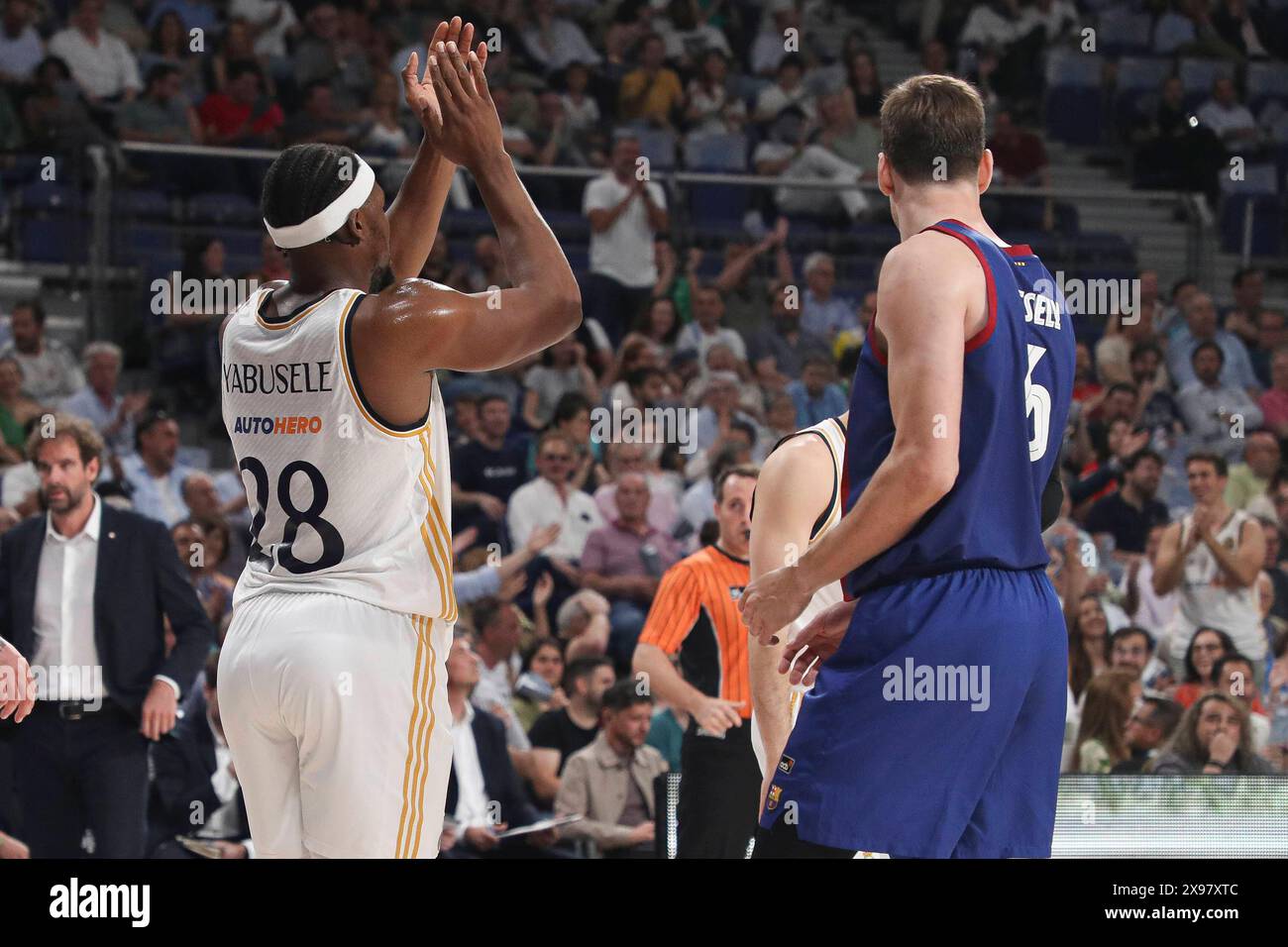 Madrid, Spagna. 29 maggio 2024. Liga Endesa ACB, play-off, semifinali, partita 1: Real Madrid vs FC Barcelona al WiZink Center di Madrid. 29 maggio 2024 900/Cordon Press Credit: CORDON PRESS/Alamy Live News Foto Stock