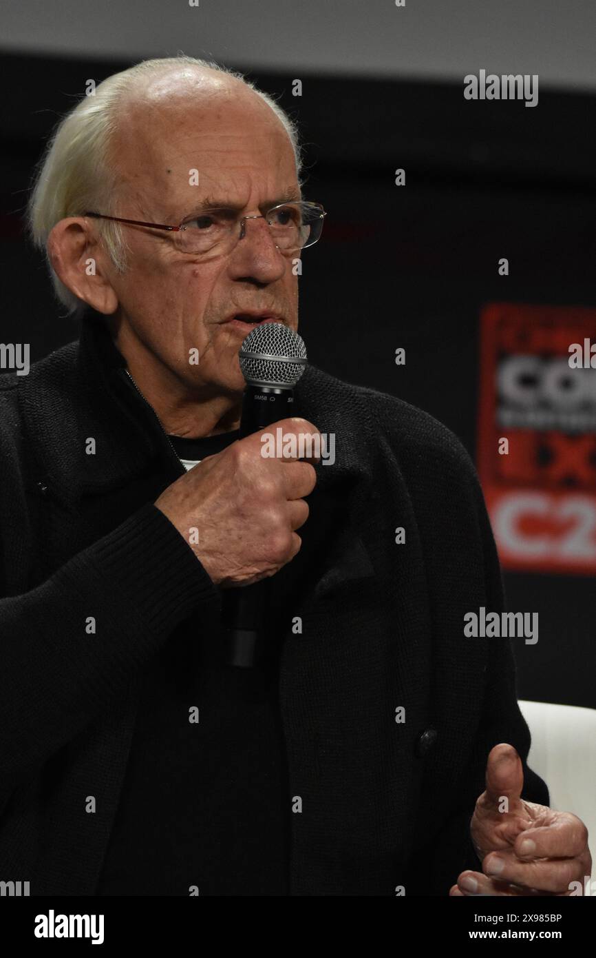Riflettori puntati su Christopher Lloyd al Chicago Comic & Entertainment Expo 2024 (C2E2) al McCormick Place di Chicago, il, USA con: Christopher Lloyd dove: Chicago, Illinois, Stati Uniti quando: 27 Apr 2024 Credit: Adam Bielawski/WENN.com Foto Stock