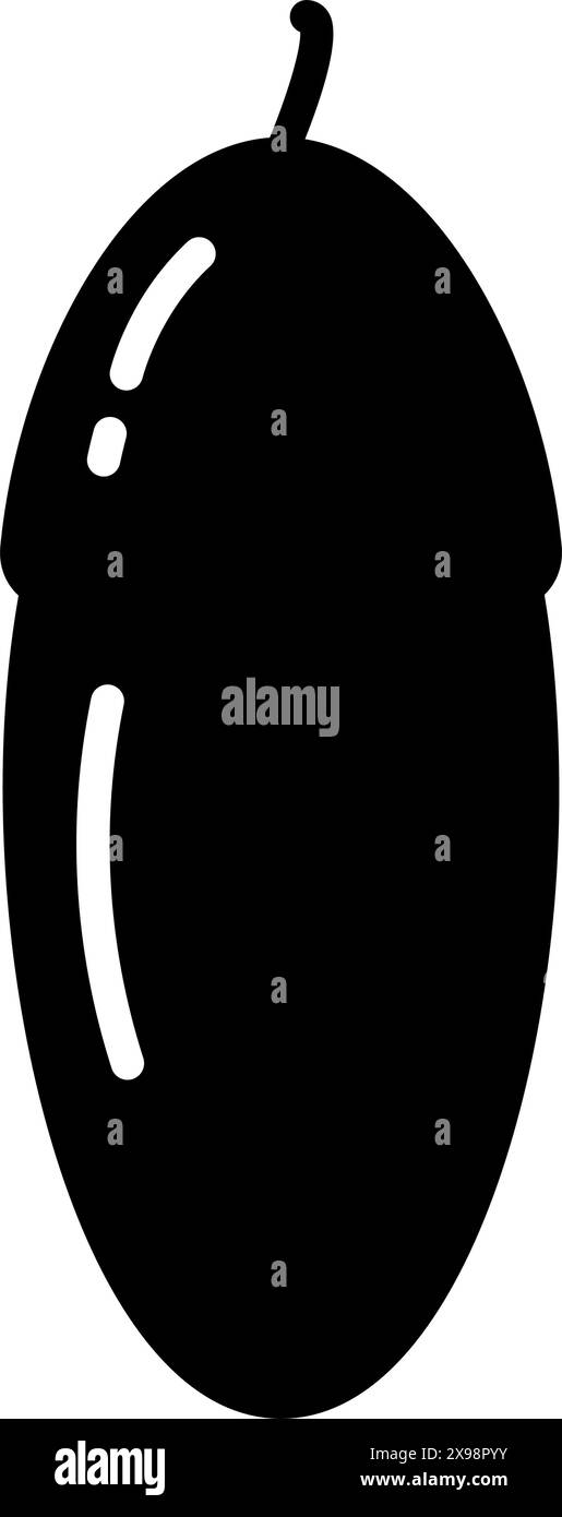 Acorn silhouette stilizzata semi autunnali in minimalismo icona logo carte adesive o concetto di web design isolare EPS Vector poster, banner, brochure, affissioni, promo, etichetta pubblicitaria o prezzo, idea etichetta Illustrazione Vettoriale