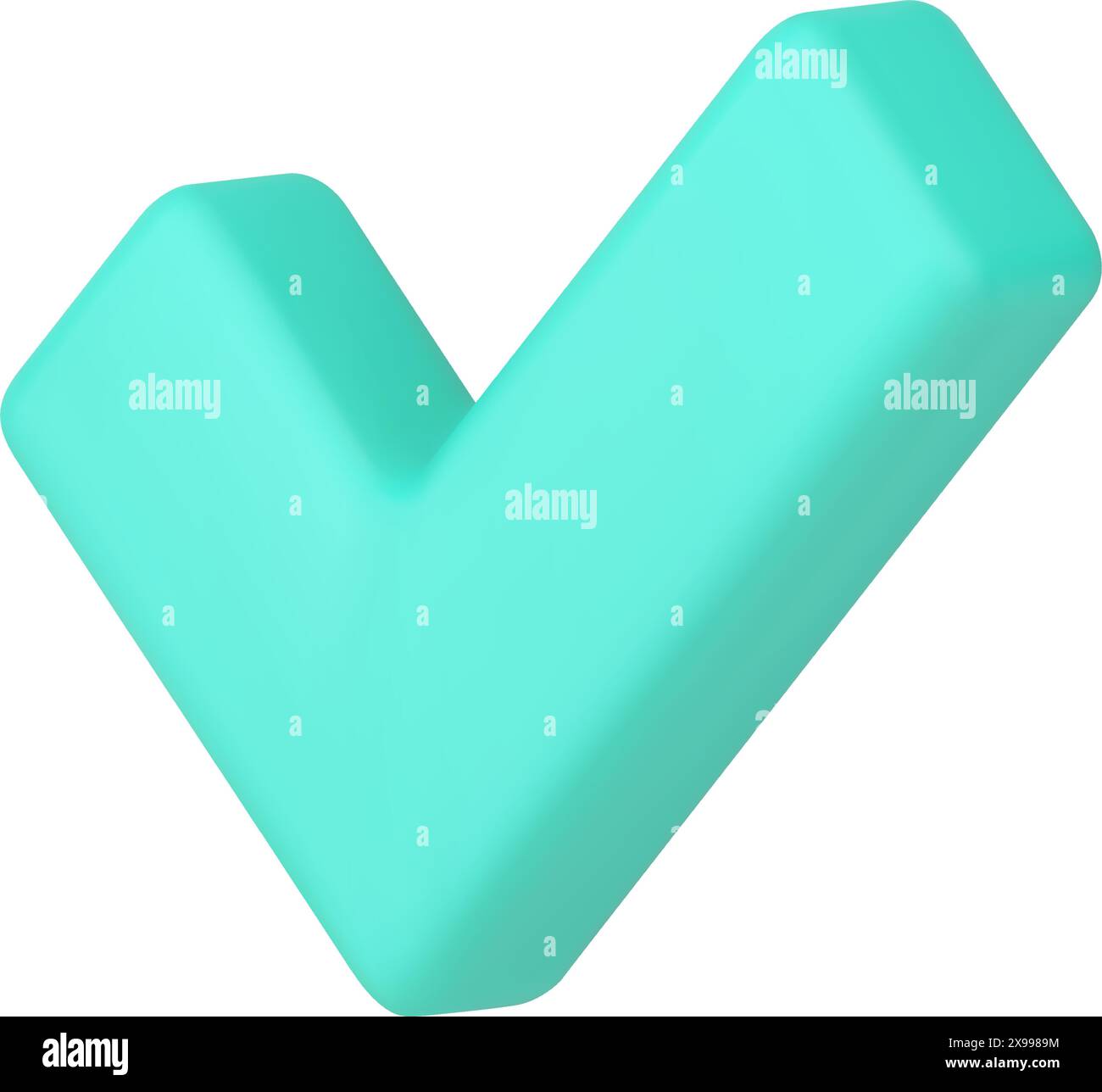 Segno di spunta verde scelta del gruppo positivo fatto decisione del questionario icona 3d illustrazione vettoriale realistica. Selezionare la soluzione di voto approvata ch corretta Illustrazione Vettoriale