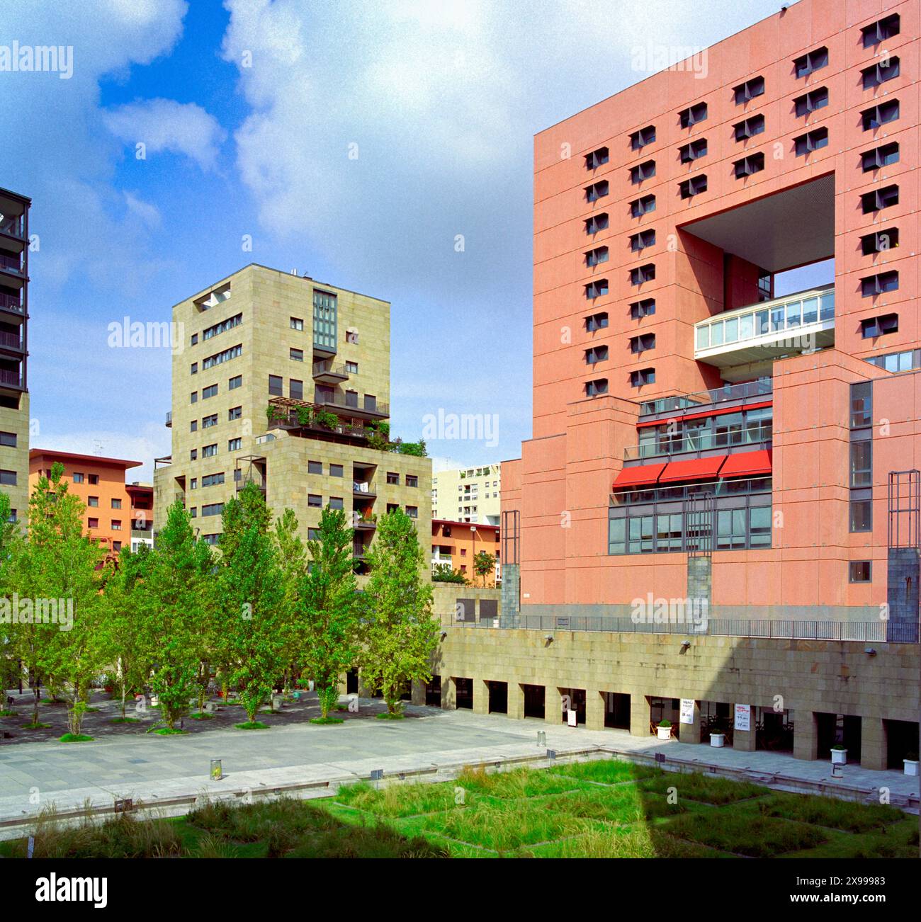 L'Italia, Lombardia, Milano, quartiere Bicocca, membro Università Bicocca dall architetto Gregotti & Associates Foto Stock