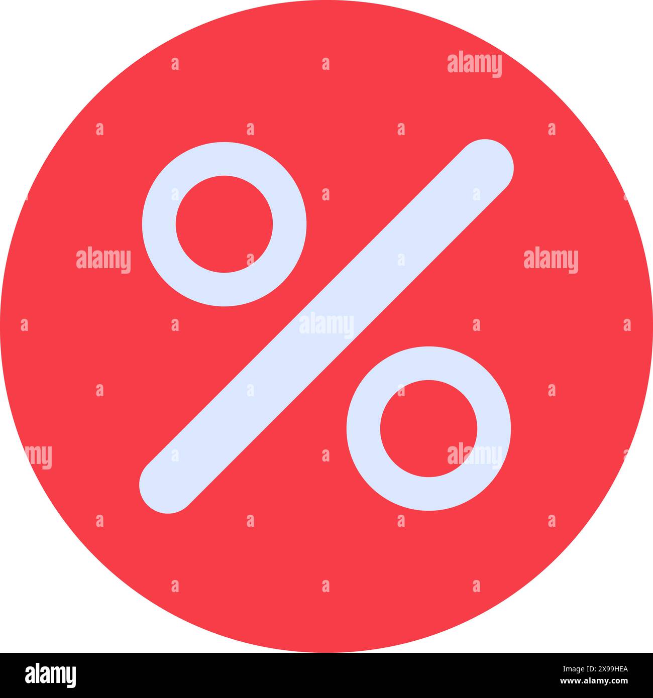 Adesivo rosso per la vendita dei prodotti. Percentuale di sconto, elemento piatto del processo di acquisto per un design moderno e retrò. Semplice pittogramma vettoriale di colore isolato Illustrazione Vettoriale