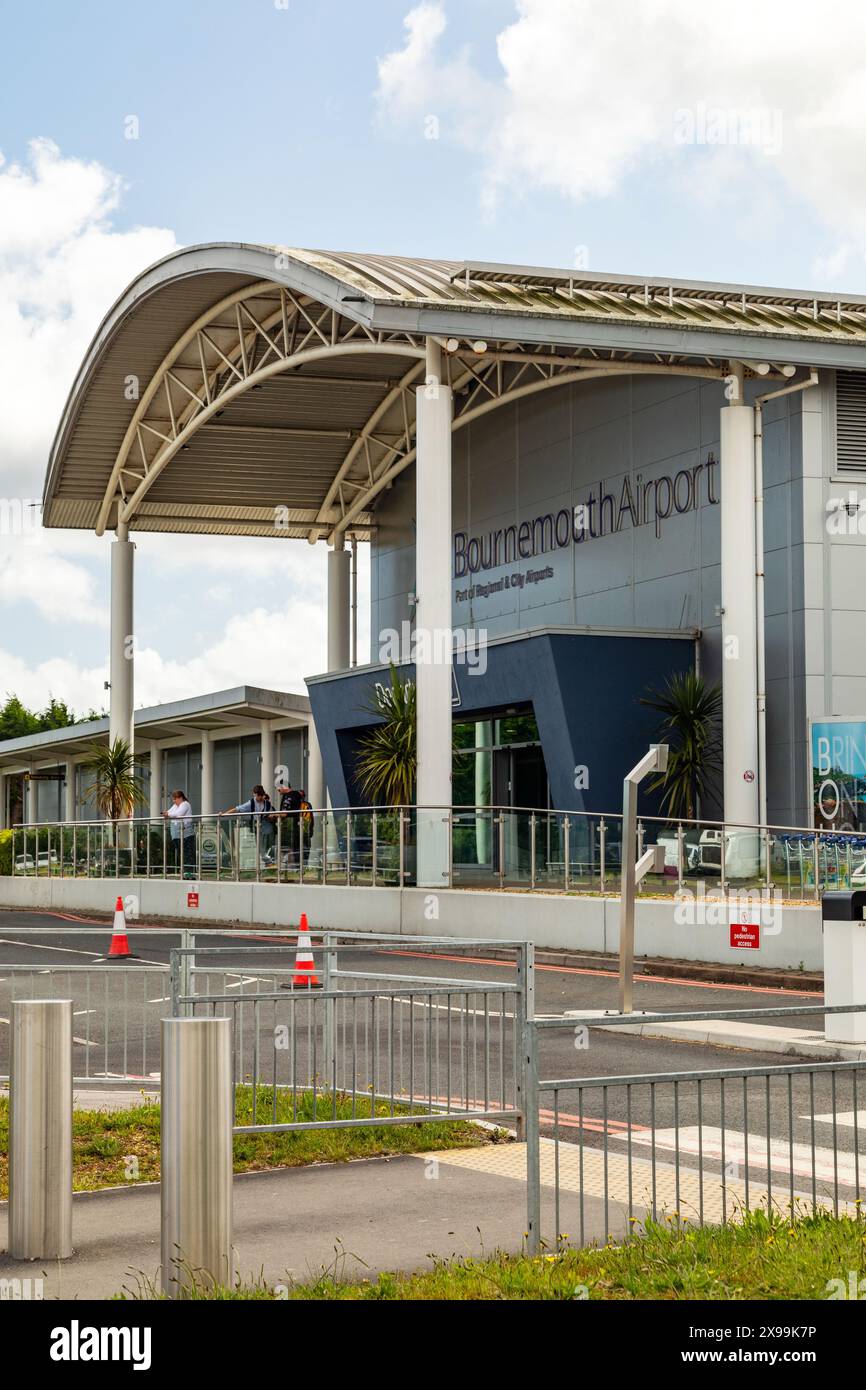 Bournemouth Airport, Dorset, Inghilterra, Regno Unito. Foto Stock