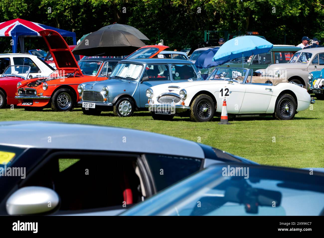 Austin Healey 3000MKIII al Sandwich Classic car show 2024 Foto Stock