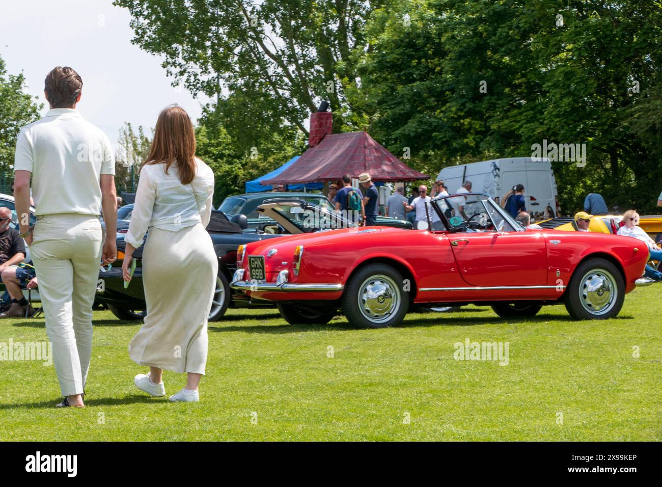 Alfa Romeo Giulietta ragno al Sandwich Classic car show 2024 Foto Stock