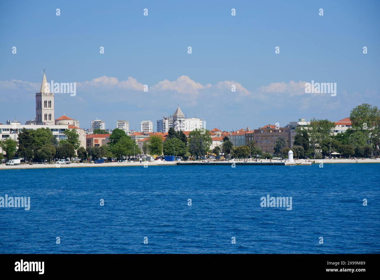 le Port de Zadar sur la cote Dalmate en croatie Foto Stock