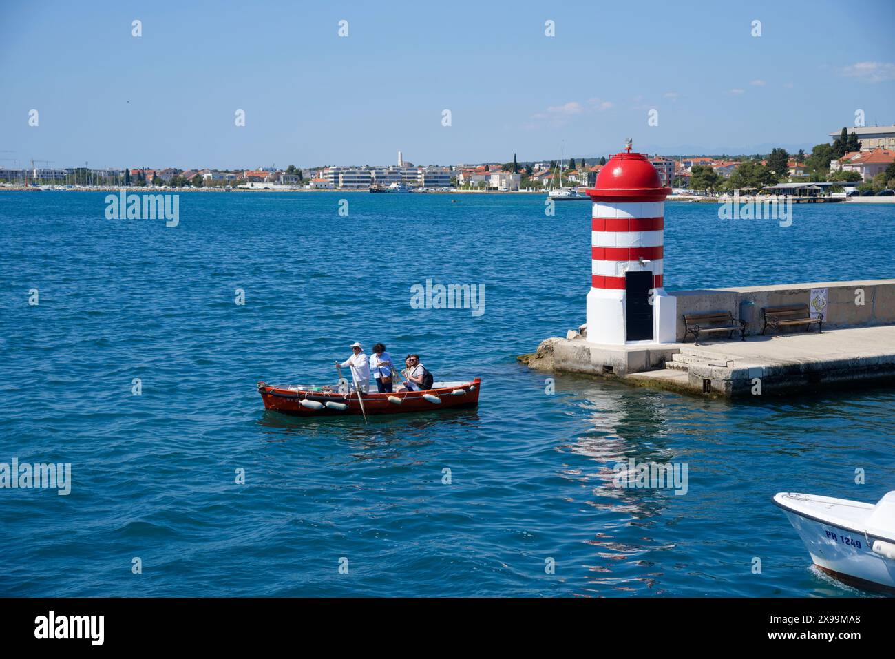 le Port de Zadar sur la cote Dalmate en croatie Foto Stock