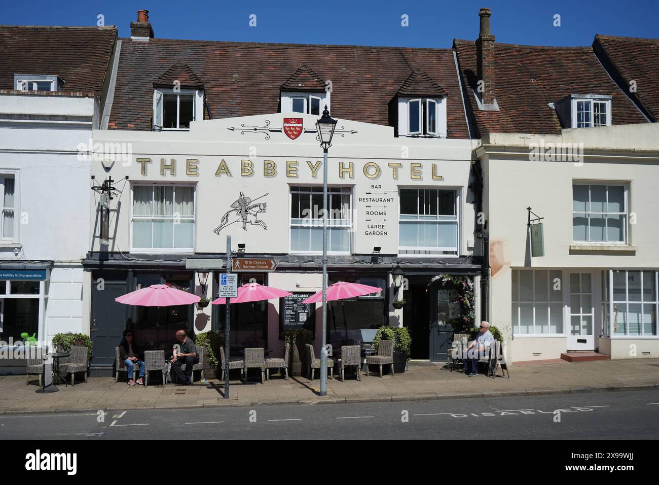 The Abbey Hotel, hotel classificato Grade II, bar e ristorante. Foto Stock