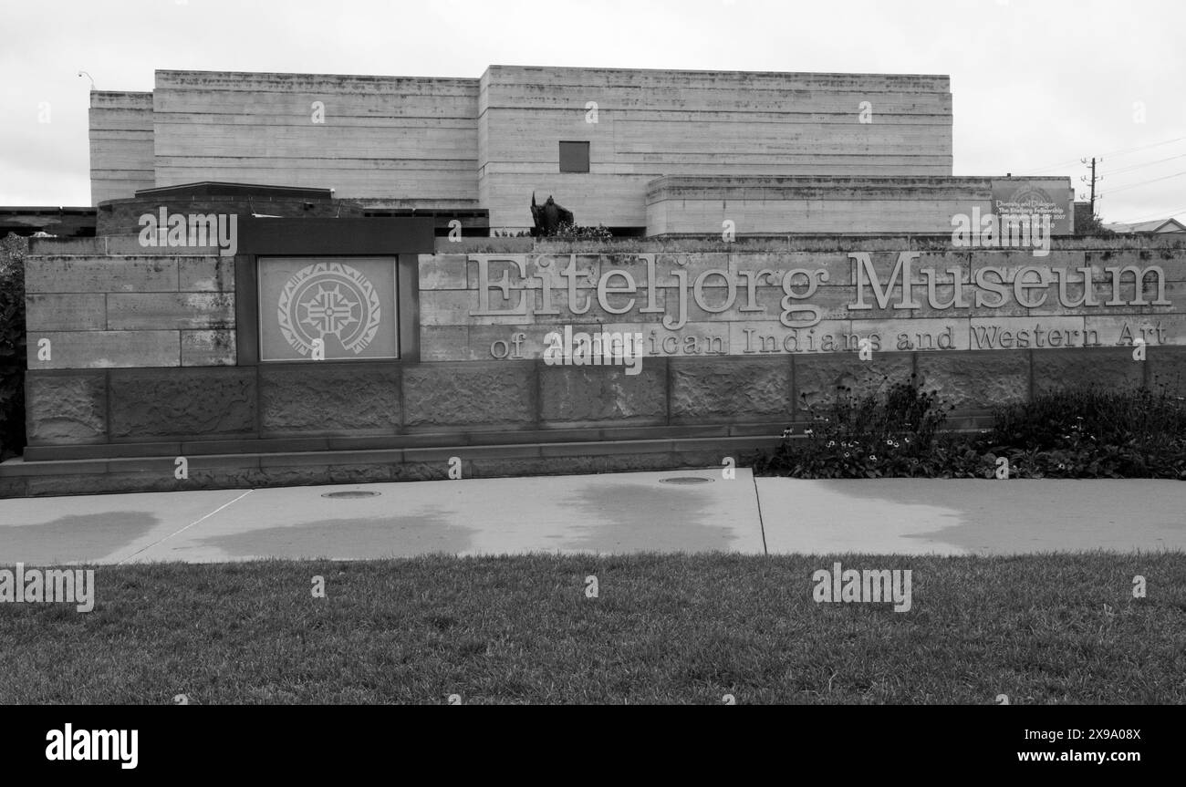 Eiteljorg Museum of American Indians and Western Art si trova a Indianapolis, Indiana, USA. Foto Stock