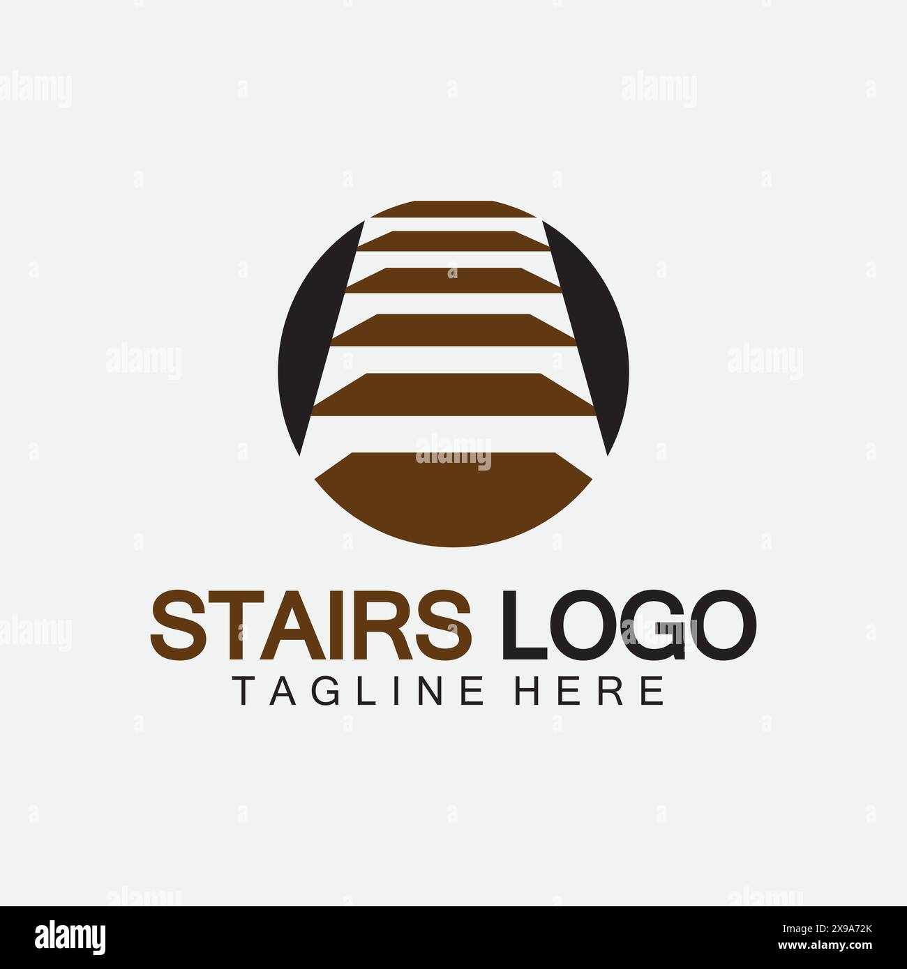 Modello di illustrazione vettoriale del logo dell'icona delle scale Illustrazione Vettoriale