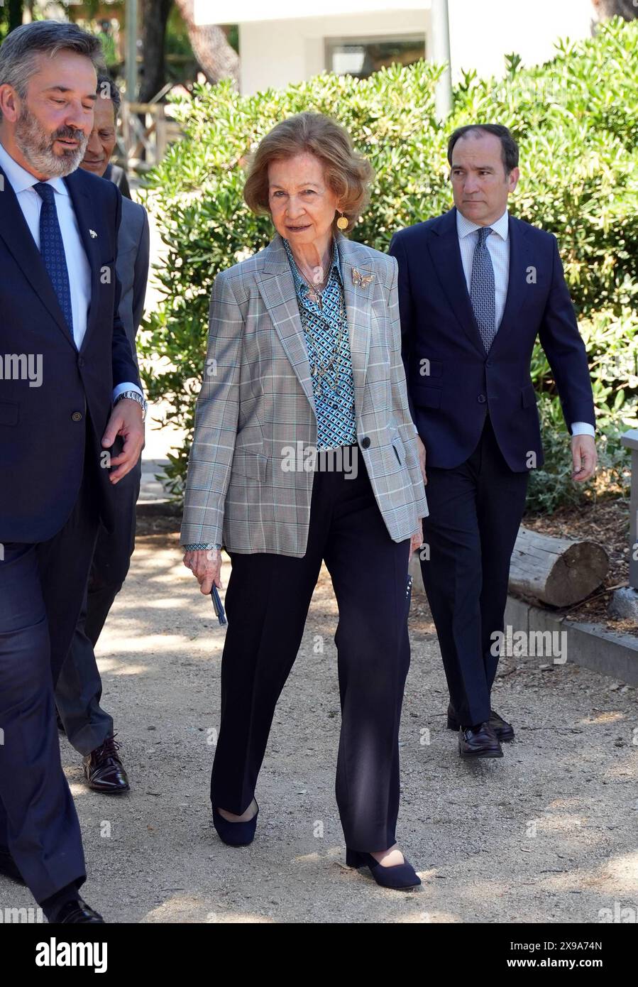 Madrid, Spagna. 30 maggio 2024. La regina spagnola Sofia durante una visita allo zoo di Madrid giovedì 30 maggio 2024. Crediti: CORDON PRESS/Alamy Live News Foto Stock