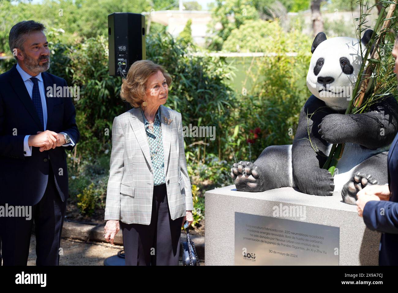 Madrid, Spagna. 30 maggio 2024. La regina spagnola Sofia durante una visita allo zoo di Madrid giovedì 30 maggio 2024. Crediti: CORDON PRESS/Alamy Live News Foto Stock